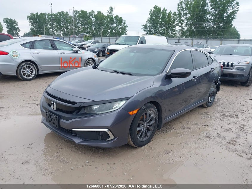 2020 Honda Civic Ex, Left Side, IAAI, VIN 2HGFC2F78LH026851 — photo 2