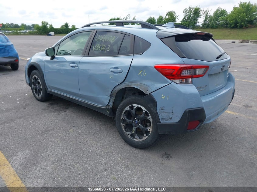 Vin: jf2gtapc3m8251843, lot: 3068719, subaru crosstrek touring 20213