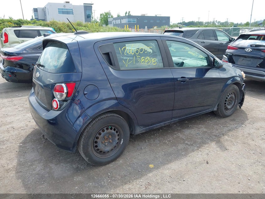 Vin: 1g1ja6sh2g4158858, lot: 3068746, chevrolet sonic 20164