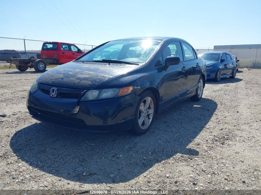 2007 Honda Civic, Front, IAAI, VIN 2HGFA16577H004859 — photo 2