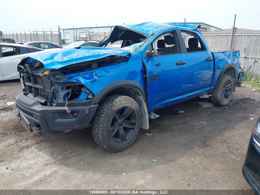 2021 RAM 1500, Rollover, IAAI, VIN 1C6RR7LG1MS581895 — photo 2