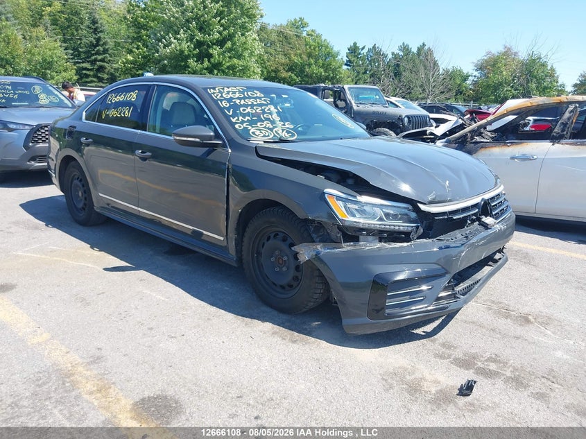 2016 Volkswagen Passat, Правий перед, IAAI, VIN 1VWCS7A33GC062281