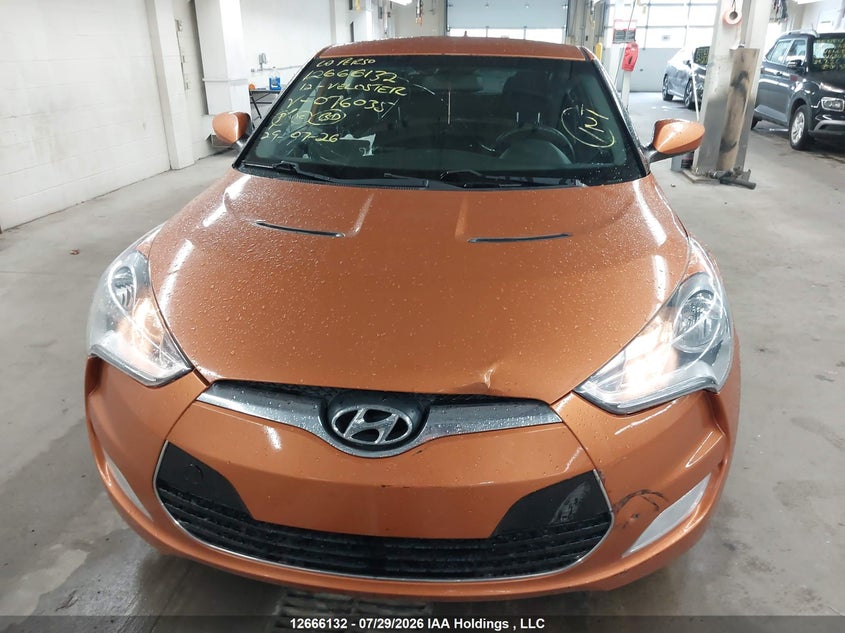 2012 HYUNDAI VELOSTER COUPE 1.6L I-4 DI, DOHC, VVT, 138HP