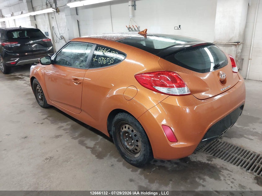 Vin: kmhtc6adxcu076035, lot: 3068823, hyundai veloster 20123