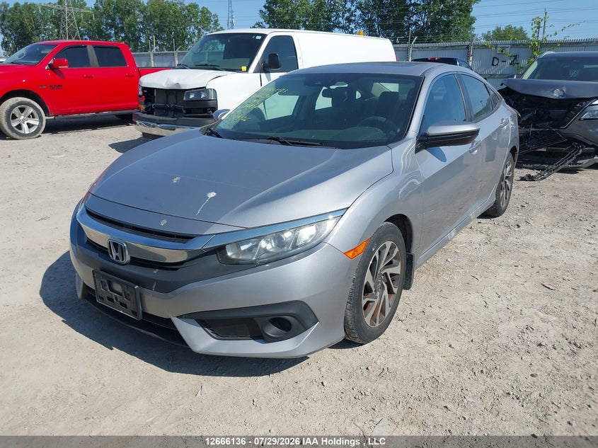 Vin: 2hgfc2f83hh040589, lot: 3068827, honda civic ex 20172