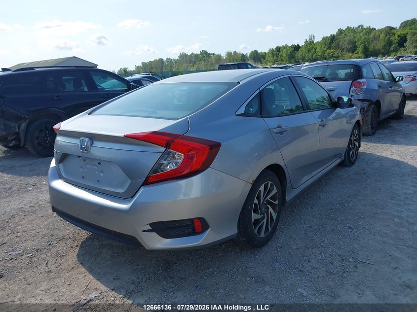 Vin: 2hgfc2f83hh040589, lot: 3068827, honda civic ex 20174