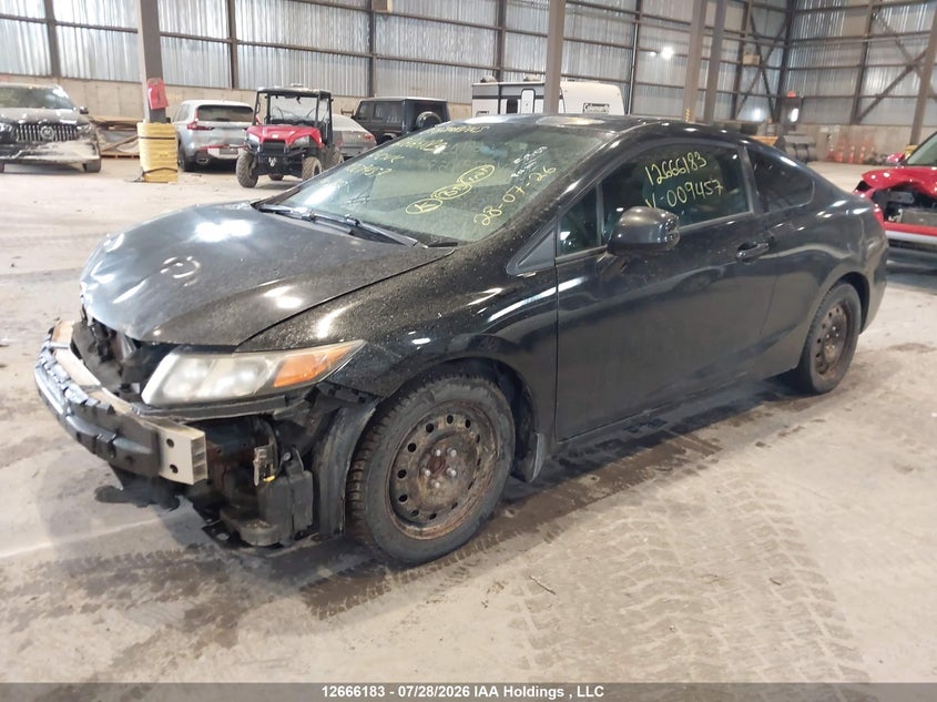 2012 Honda Civic, Front, IAAI, VIN 2HGFG3A57CH009457 — photo 2