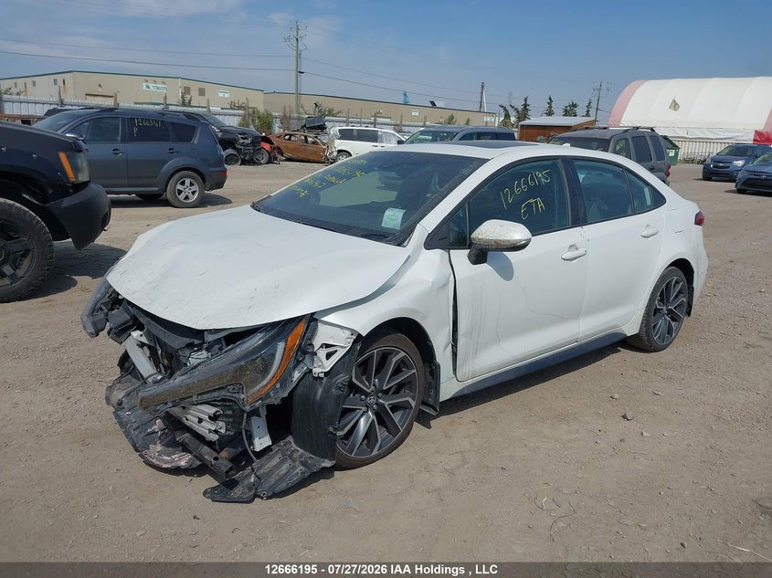 Vin: 5yfb4rbe5lp001407, lot: 3068886, toyota corolla se/xse 20202