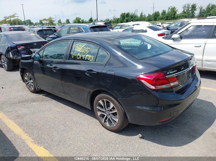 Vin: 2hgfb2f54fh014993, lot: 3068906, honda civic ex 20153