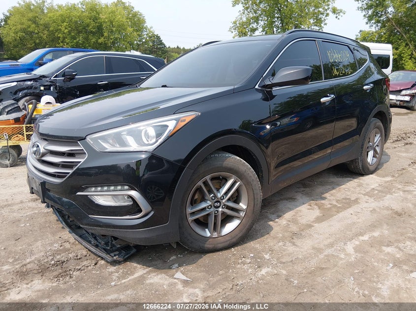 2017 Hyundai Santa Fe Sport 2.4 Base, Удар спереди, IAAI, VIN 5NMZT3LB4HH043930 — фото 2