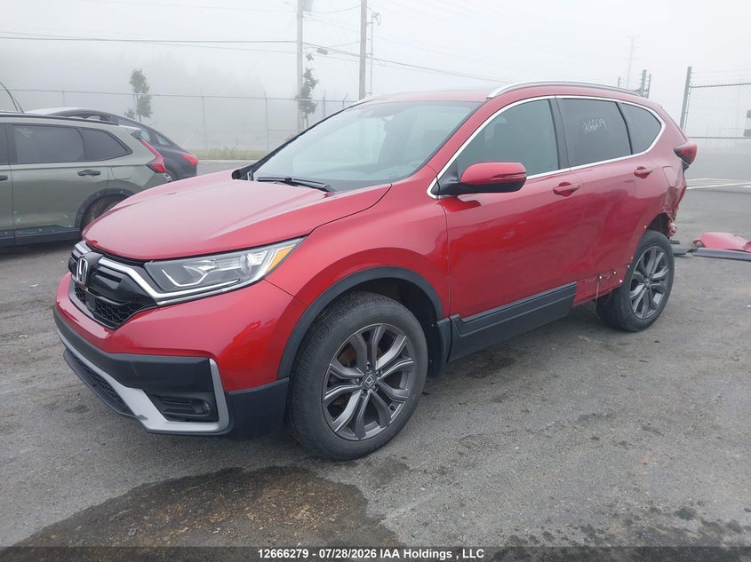 2022 Honda CR-V, Rear, IAAI, VIN 2HKRW2H40NH201092 — photo 2
