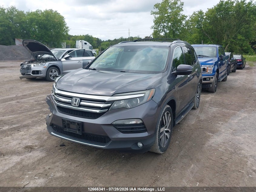 2016 Honda Pilot, Удар спереди, IAAI, VIN 5FNYF6H98GB504248 — фото 2