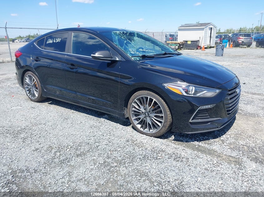 Vin: kmhd04lb5hu318833, lot: 3069078, hyundai elantra sport 2017 img_1
