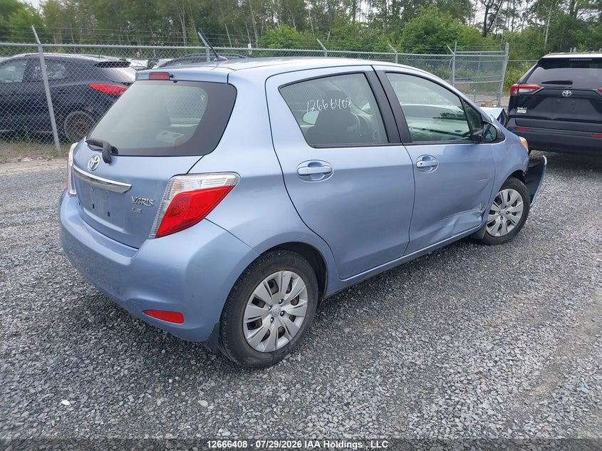 Vin: jtdktud36cd509440, lot: 3069099, toyota yaris 20124