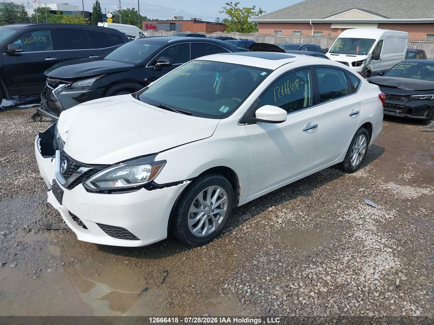 2019 Nissan Sentra, Удар спереду, IAAI, VIN 3N1AB7AP4KY295330 — фото 2