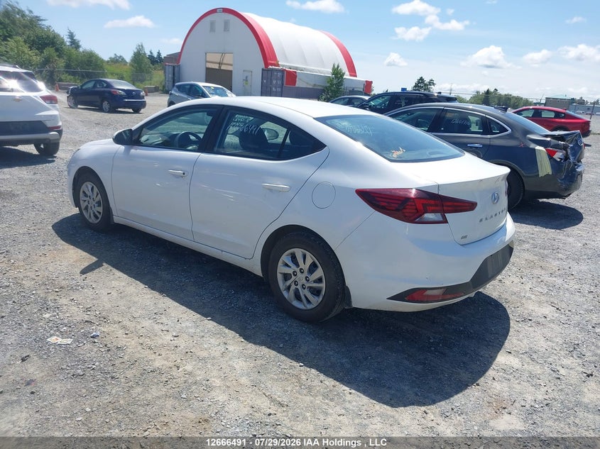 Vin: kmhd74lf8lu918169, lot: 3069205, hyundai elantra se 20203