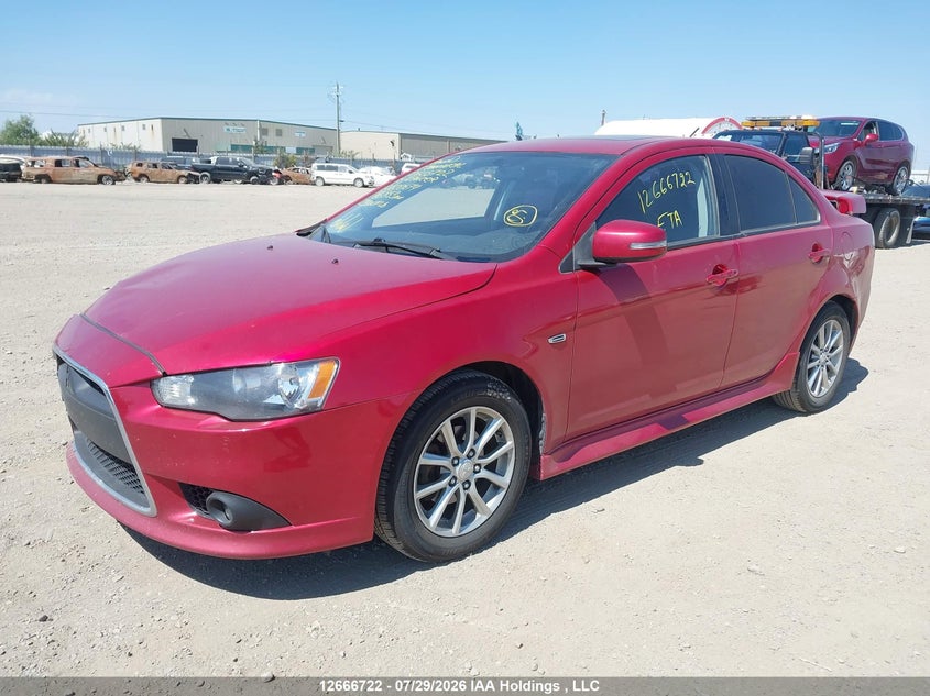 2015 Mitsubishi Lancer, Front, IAAI, VIN JA32U2FU8FU600574 — photo 2