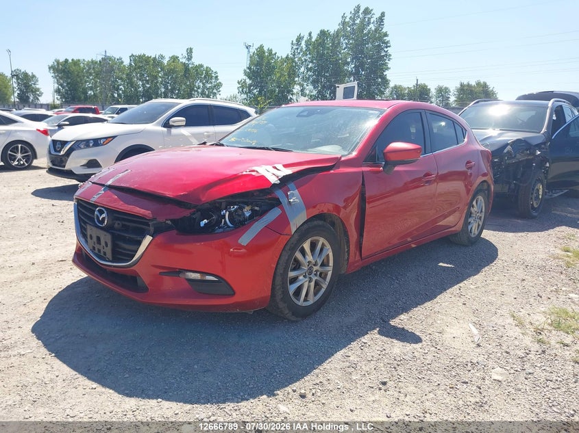 Vin: 3mzbn1l76hm124756, lot: 3069546, mazda mazda3 gs 20172