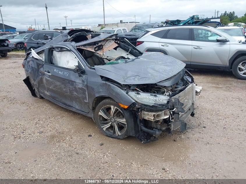 Vin: 2hgfc3b93hh451690, lot: 3069555, honda civic touring 20171