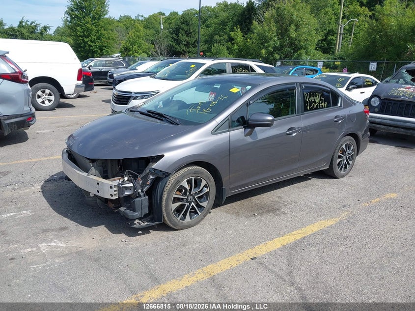 2014 Honda Civic, Front, IAAI, VIN 2HGFB2E51EH015678 — photo 2