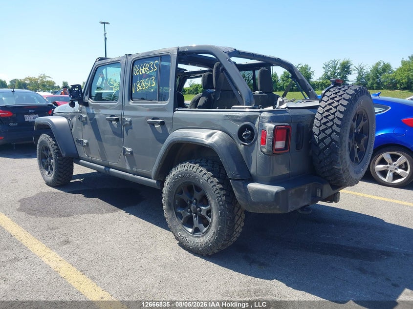 Vin: 1c4hjxdgxmw828513, lot: 3069593, jeep wrangler 20213