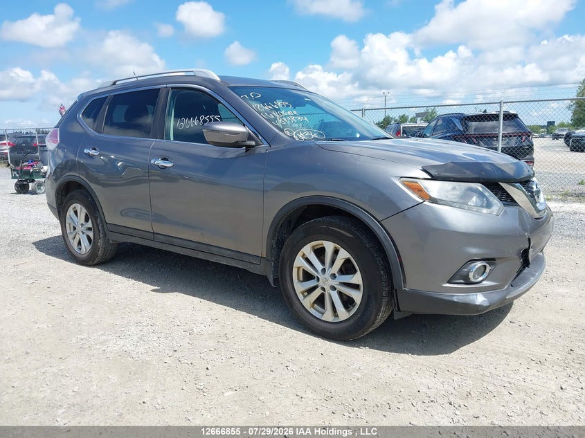 2016 Nissan Rogue S/Sl Premium/Sv, Front, IAAI, VIN 5N1AT2MV8GC843834