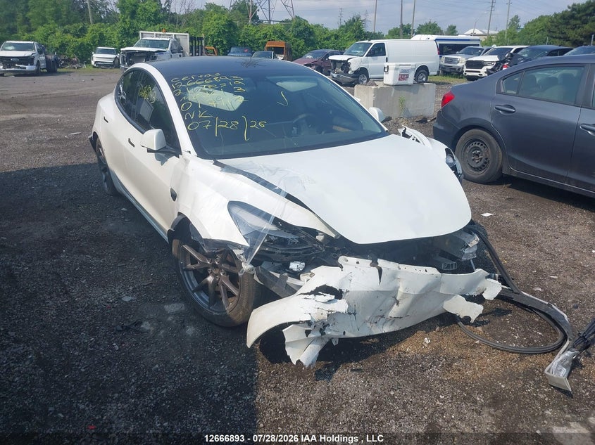 2021 Tesla Model 3, Front, IAAI, VIN 5YJ3E1EA9MF017117