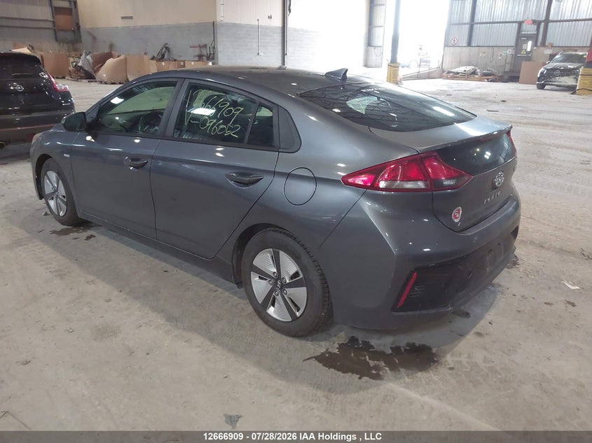 Vin: kmhc75lc0ju096052, lot: 3069668, hyundai ioniq hybrid blue 20183