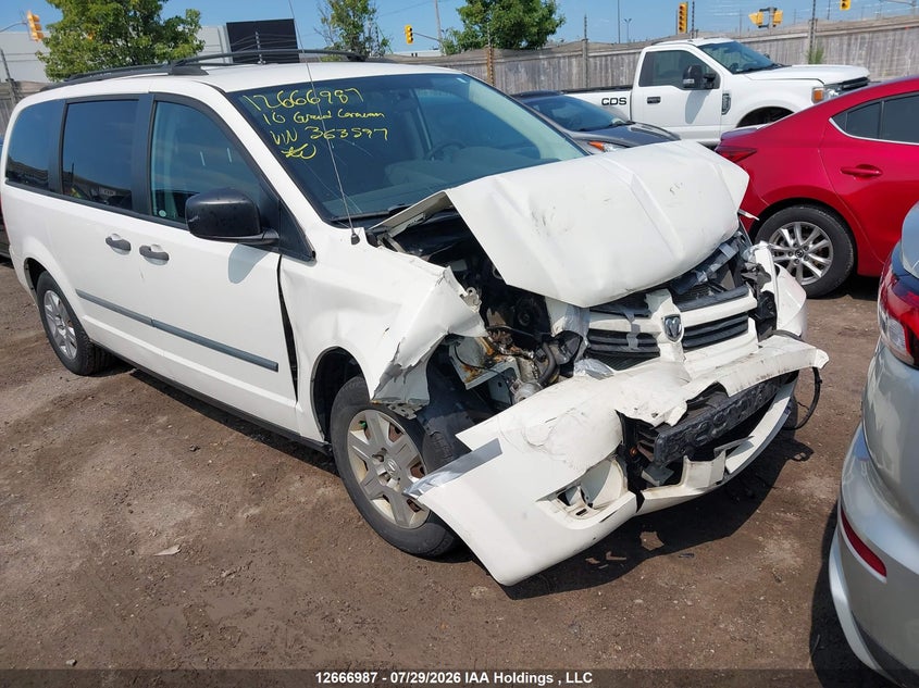 2010 Dodge Grand Caravan Se, Front, IAAI, VIN 2D4RN4DEXAR363597