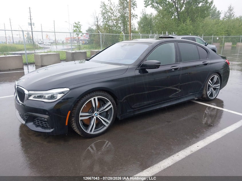 2017 BMW 7er, Удар сзади, IAAI, VIN WBA7B0C39HG527131 — фото 2