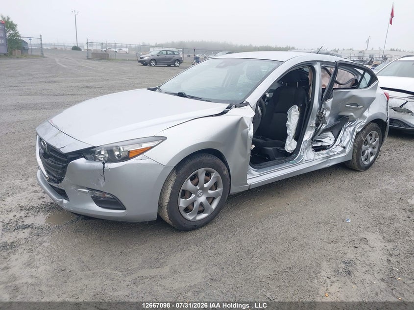 Vin: jm1bn1k77j1183693, lot: 3069858, mazda 3 sport 20182