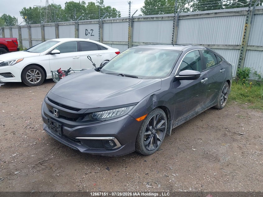 2019 Honda Civic, Викрадення, IAAI, VIN 2HGFC1F98KH101252 — фото 2