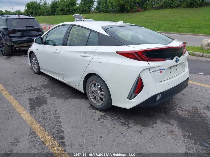 Vin: jtdkarfpxl3125671, lot: 3069919, toyota prius prime le/xle/limited 20203