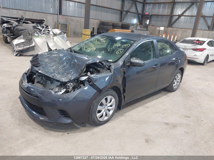 2014 Toyota Corolla, Удар спереди, IAAI, VIN 2T1BURHE2EC210050 — фото 2