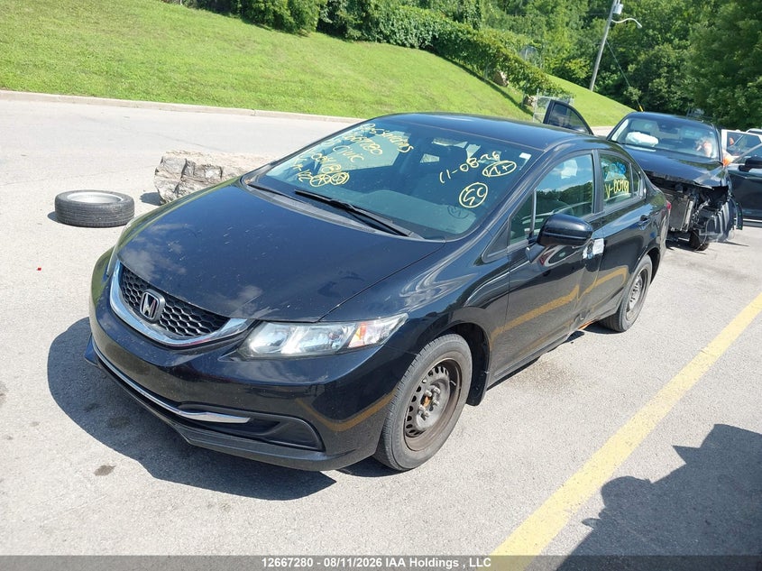 2015 Honda Civic, Left Side, IAAI, VIN 2HGFB2F44FH004181 — photo 2