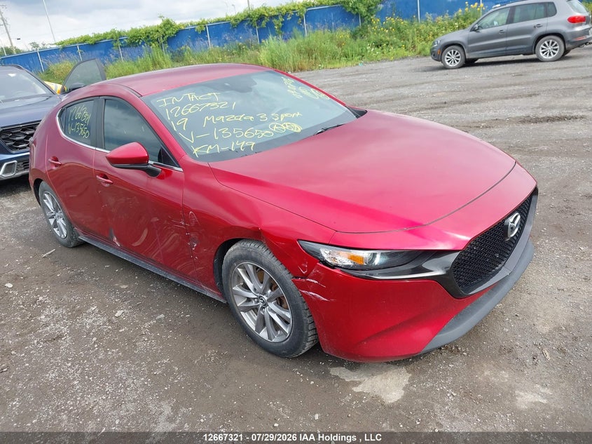 Vin: jm1bpak78k1135650, lot: 3070085, mazda 3 sport 2019 img_1