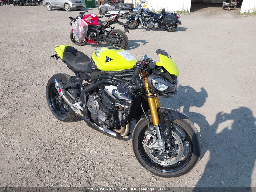 2026 Triumph Motorcycle Speed Triple 1200 Rx, Удар спереду, IAAI, VIN SMTP12S45TTCJ2147