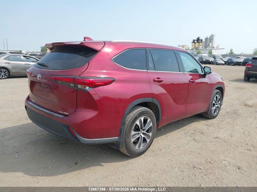 Vin: 5tdgzrbh6ls510155, lot: 3070160, toyota highlander xle 20204