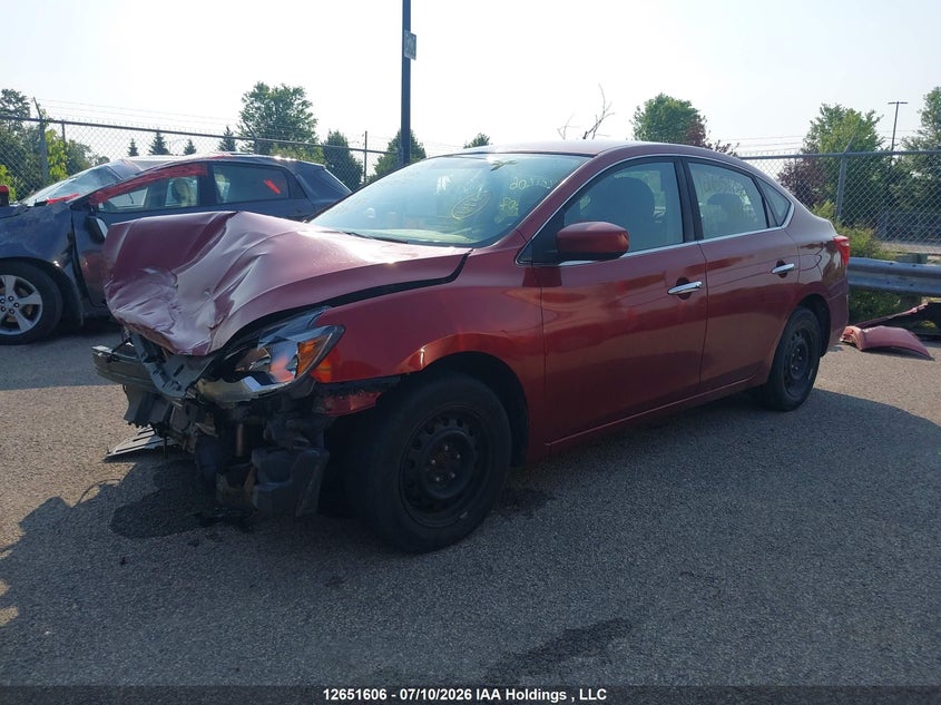 2018 Nissan Sentra, Front, IAAI, VIN 3N1AB7AP7JY239607 — photo 2