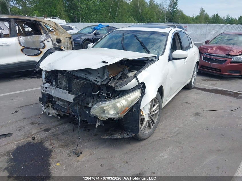 2012 Infiniti G, Удар спереду, IAAI, VIN JN1CV6AR8CM670510 — фото 2