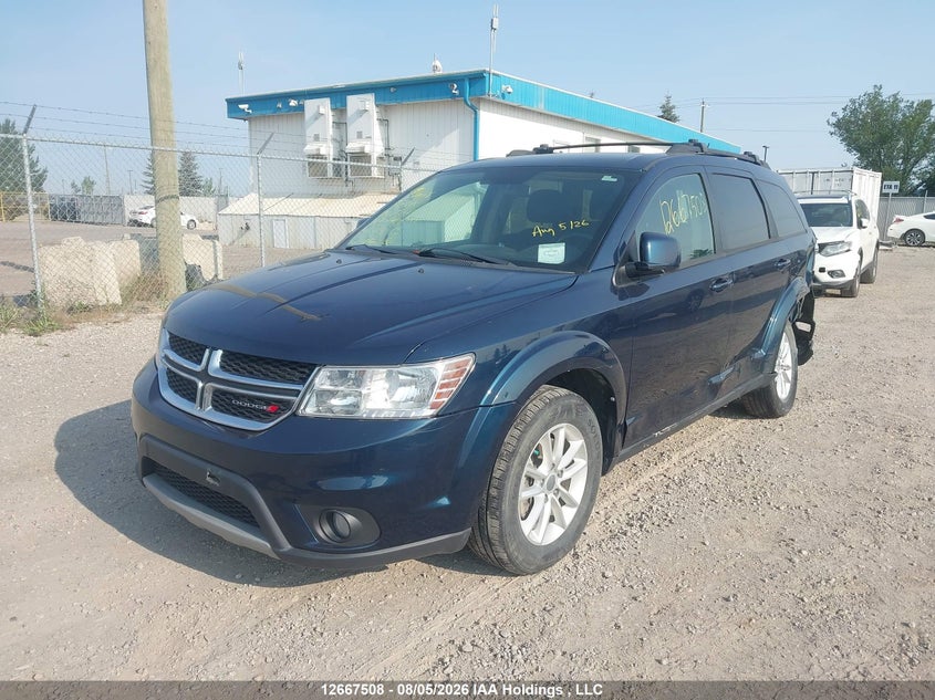 2014 Dodge Journey, Левый зад, IAAI, VIN 3C4PDCCG8ET109121 — фото 2