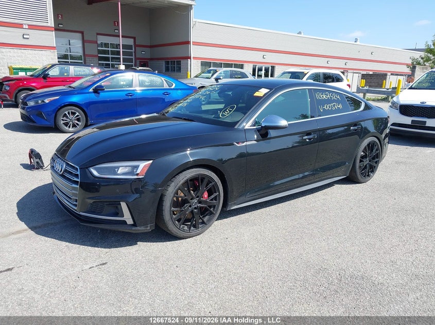 Vin: wauc4cf52ja003741, lot: 3070303, audi s5 3.0t technik 20182