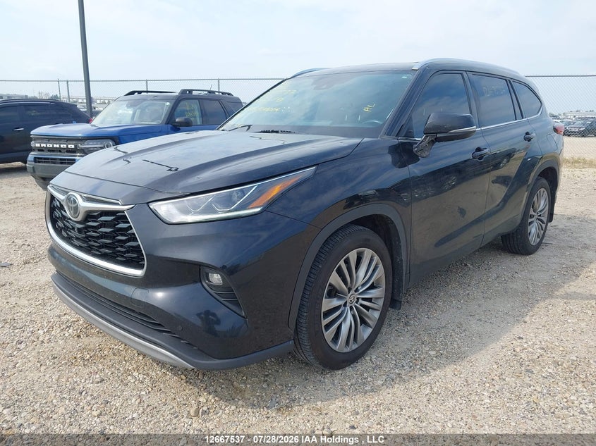 2021 Toyota Highlander, Hail, IAAI, VIN 5TDFZRBH7MS086790 — photo 2
