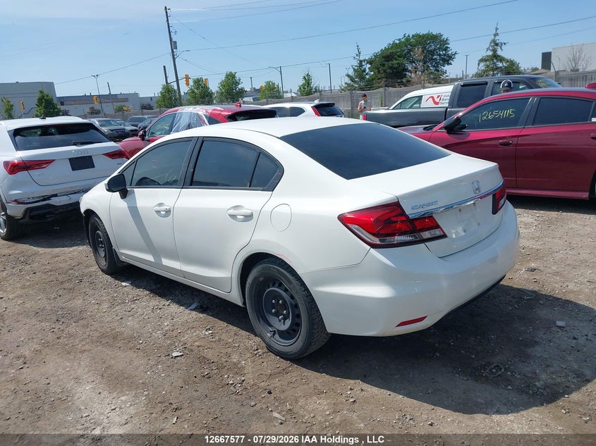 2015 HONDA CIVIC SEDAN 1.8L I-4 VVT, 143HP