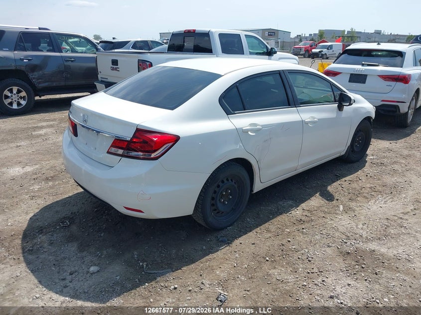 2015 HONDA CIVIC SEDAN 1.8L I-4 VVT, 143HP