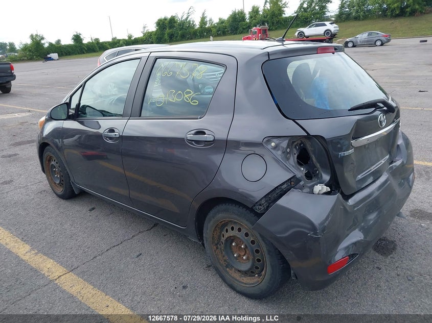 Vin: vnkktud35ea013086, lot: 3070357, toyota yaris 20143