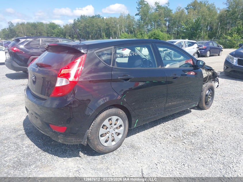 Vin: kmhct5aexhu367287, lot: 3070391, hyundai accent gl 20174