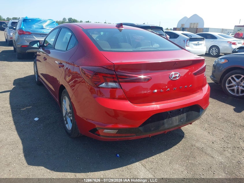 Vin: kmhd84lf8lu968387, lot: 3070405, hyundai elantra 20203