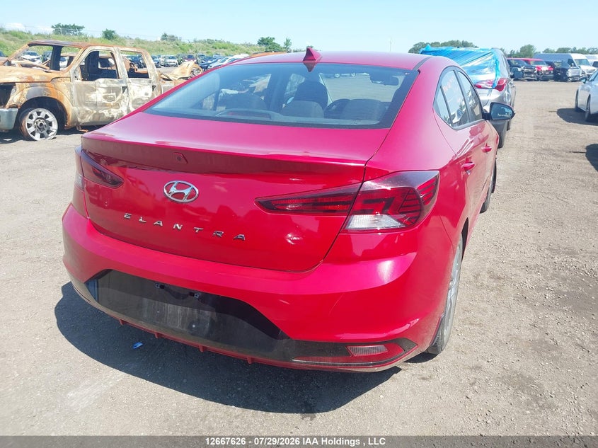 Vin: kmhd84lf8lu968387, lot: 3070405, hyundai elantra 20204