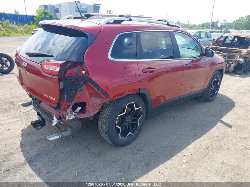 Vin: 1c4pjmds2ew290101, lot: 3070408, jeep cherokee limited 20144